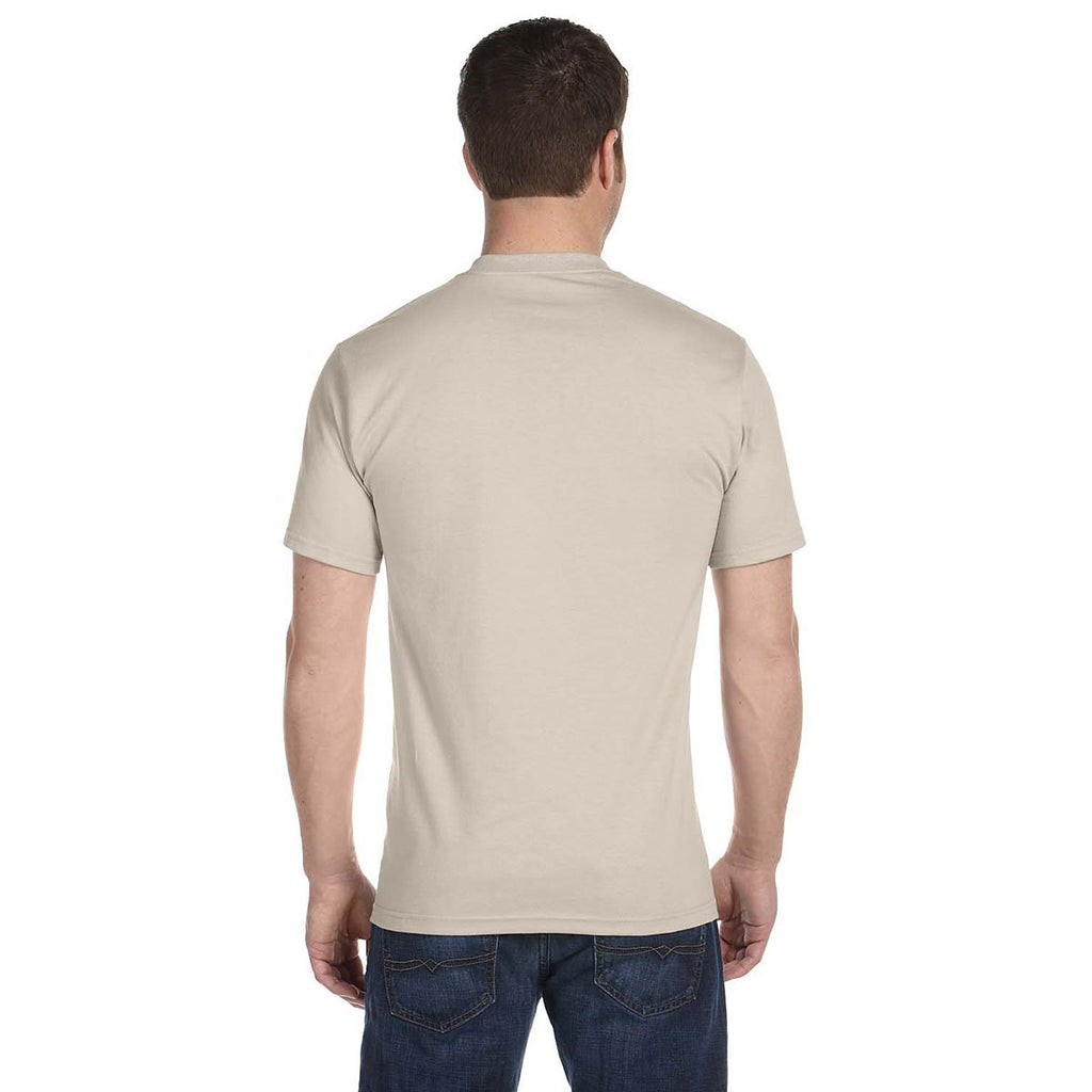 Gildan Men's Sand 5.5 oz. 50/50 T-Shirt
