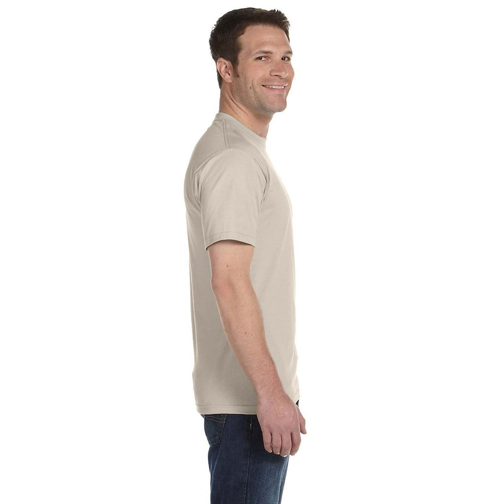 Gildan Men's Sand 5.5 oz. 50/50 T-Shirt