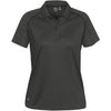 Stormtech Women's Carbon/Black Tritium Performance Polo