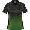 Stormtech Women's Black/Spring Green Matrix Polo