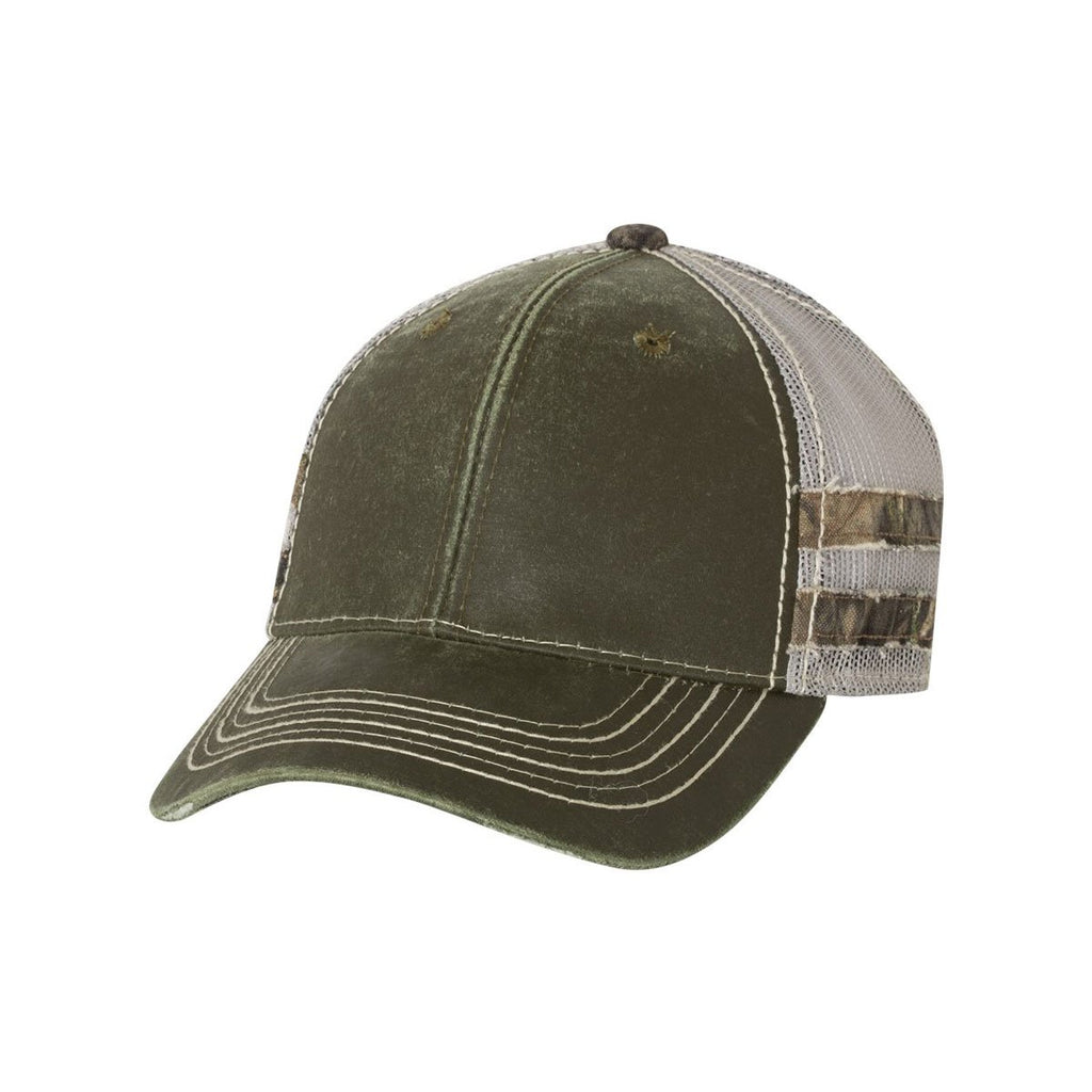Outdoor Cap Olive/Light Grey/Country Frayed Camo Stripes Cap