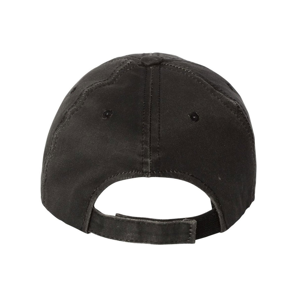 Outdoor Cap Black Weathered Twill Cap