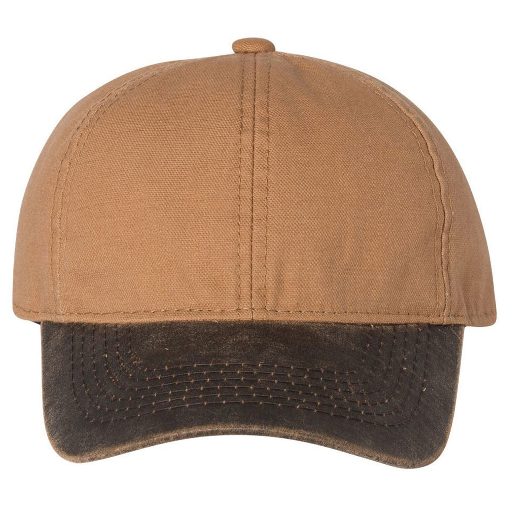 Outdoor Cap DUK Brown/Brown Canvas Cap with Weathered Cotton Visor