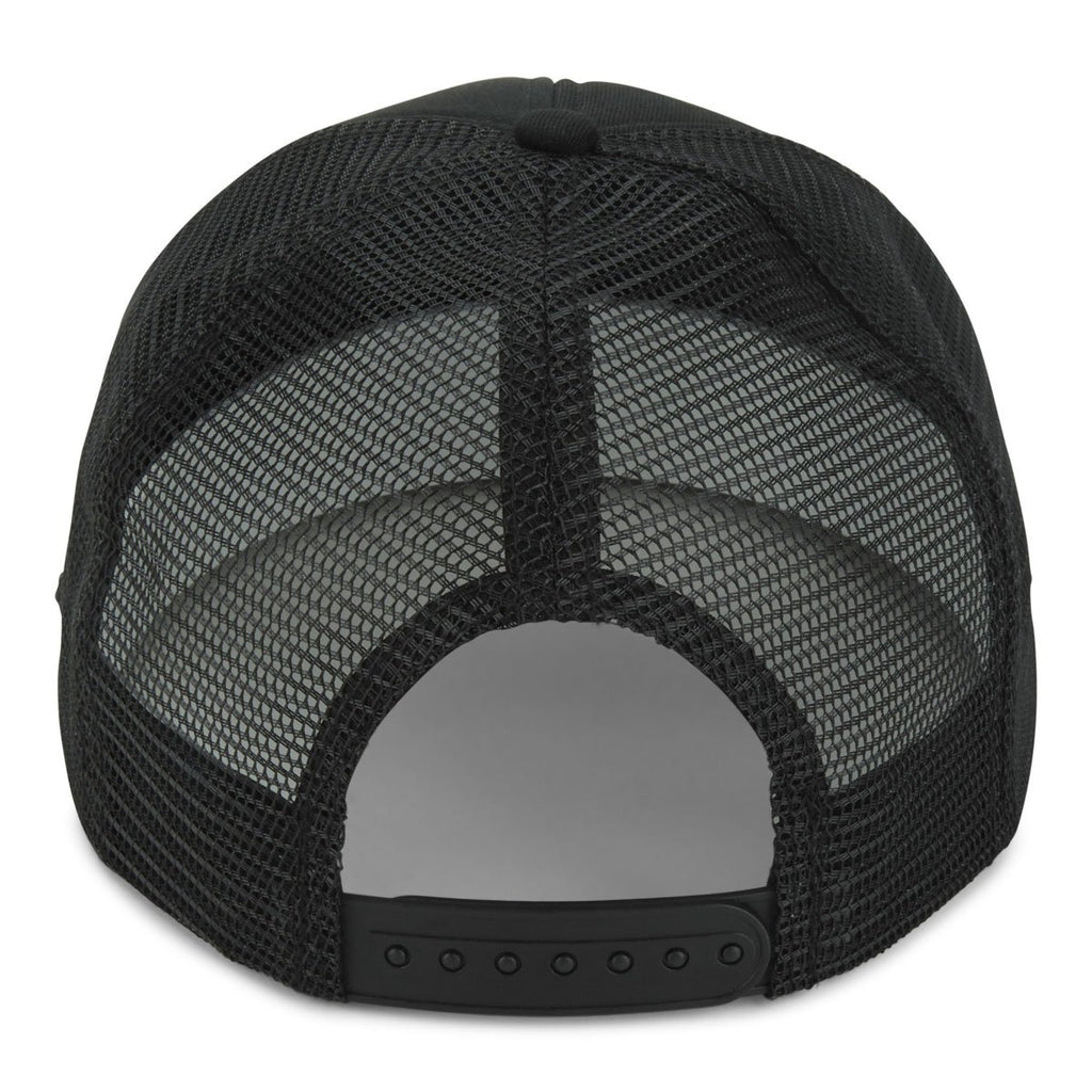 Paramount Apparel Black Foam Front Mesh Back Rope Cap