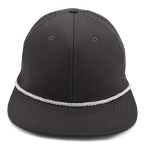 Paramount Apparel Charcoal/White Foam Front Mesh Back Rope Cap
