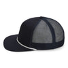 Paramount Apparel Navy/White Foam Front Mesh Back Rope Cap