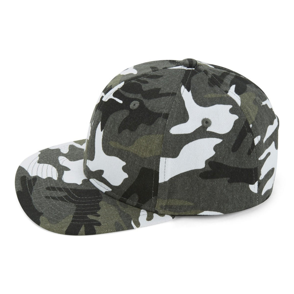 Paramount Apparel Grey Woodland Generic Camo Flat Bill