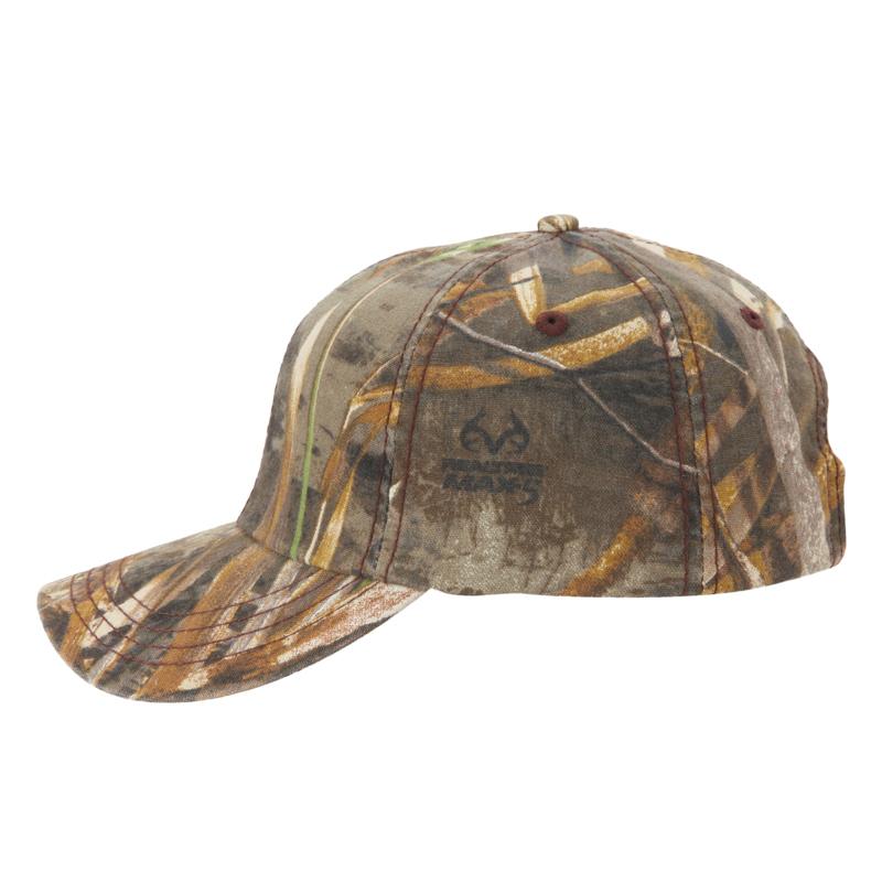 Paramount Apparel Realtree Max-5 Camo Fabric Self-Fabric with Buckle Cap