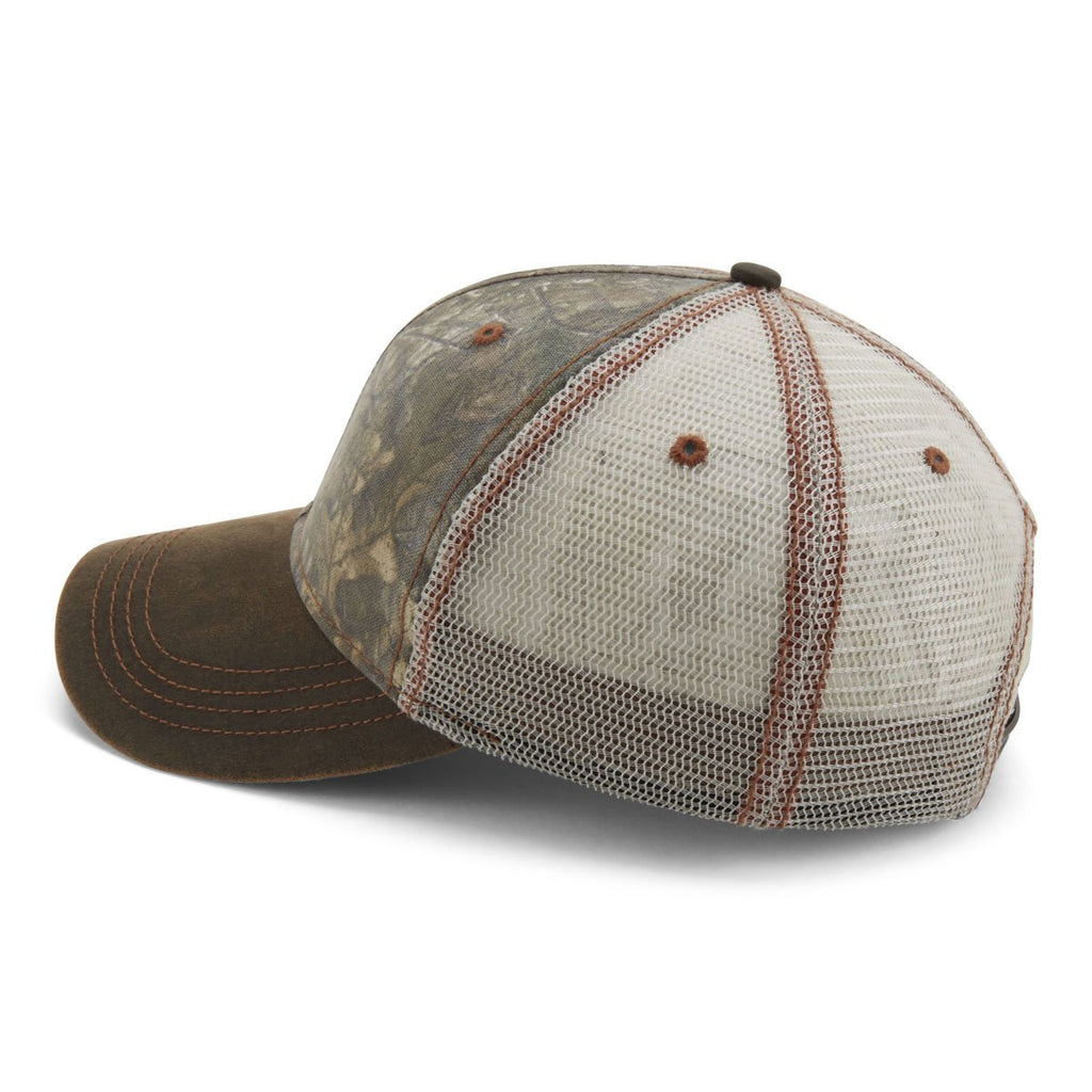 Paramount Apparel Realtree Xtra/Burnt Orange Camo Waxcloth Mesh Cap