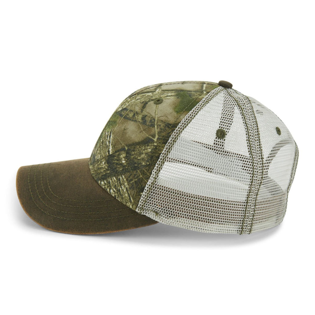 Paramount Apparel True Timber Green/Olive Camo Waxcloth Mesh Cap
