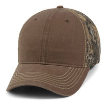 Paramount Apparel Dark Brown/Realtree Edge Washed Cotton and Camo Cap