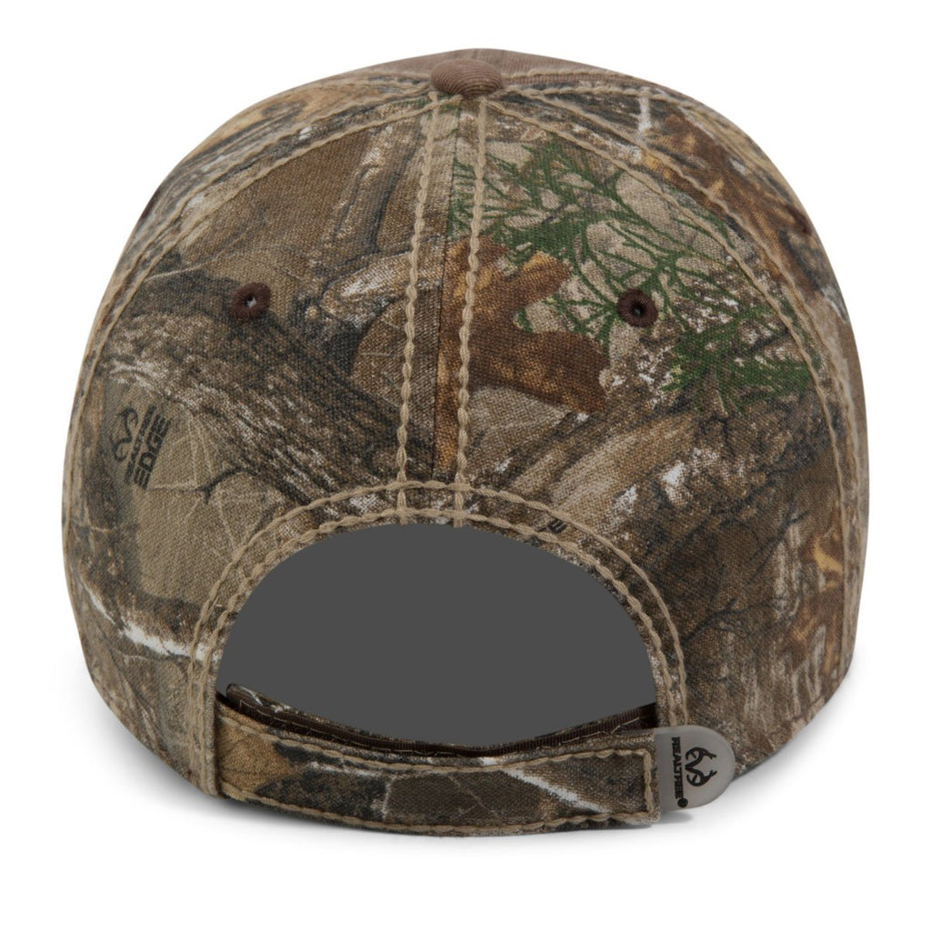 Paramount Apparel Dark Brown/Realtree Edge Washed Cotton and Camo Cap
