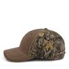 Paramount Apparel Dark Brown/Realtree Edge Washed Cotton and Camo Cap
