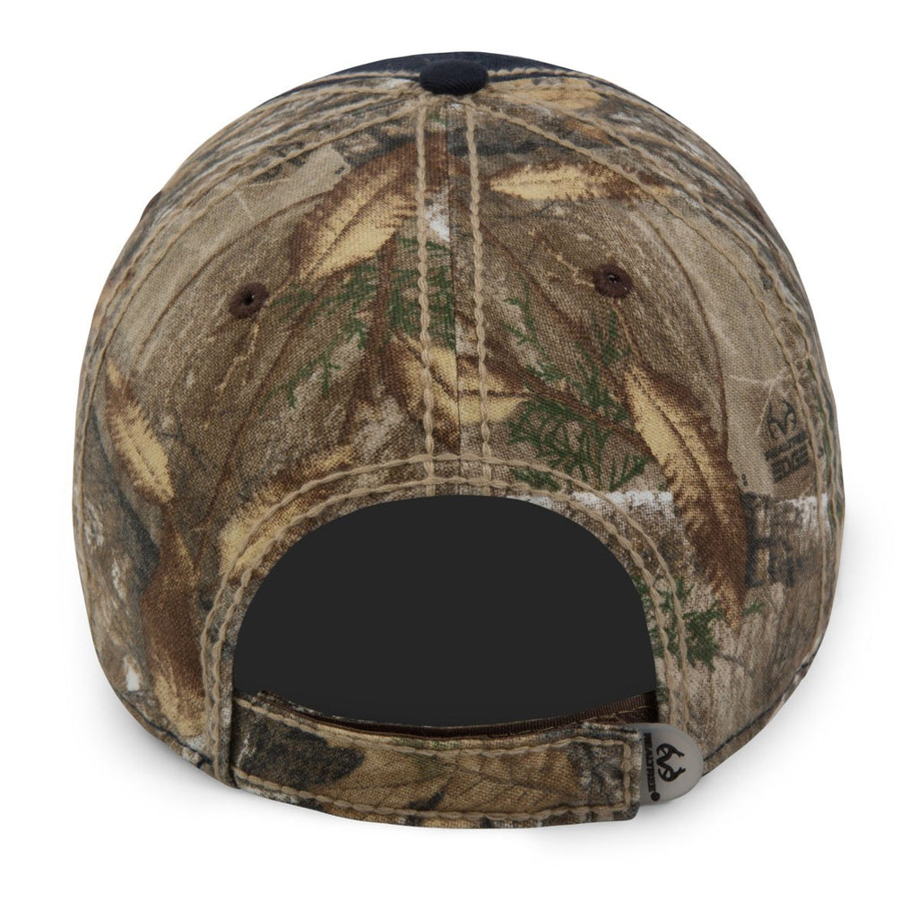 Paramount Apparel Navy/Realtree Edge Washed Cotton and Camo Cap