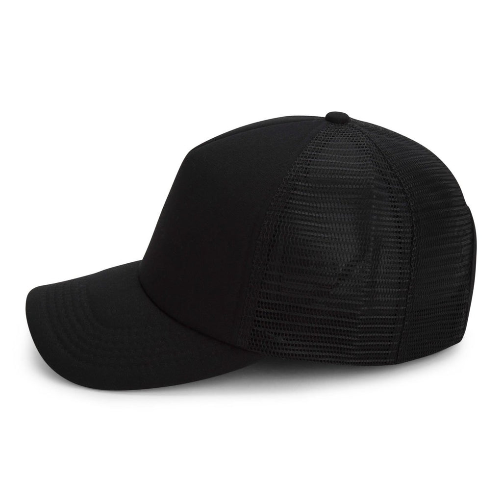 Paramount Apparel Black 5 Panel Foam Backed Canvas