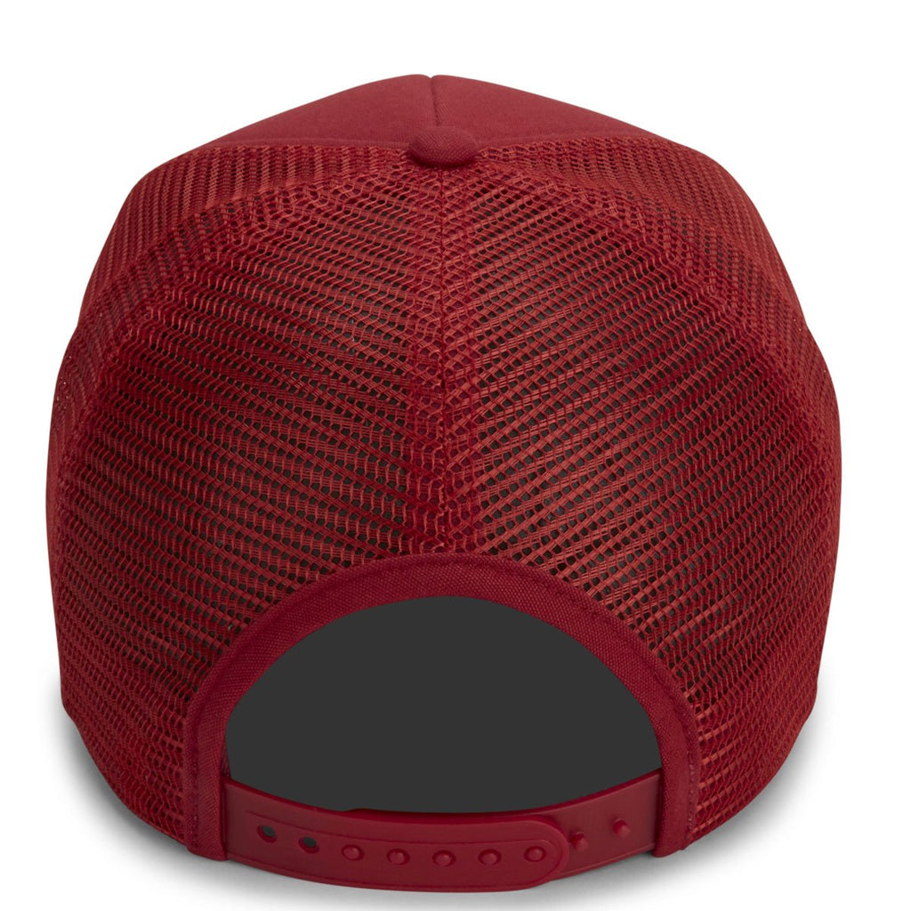 Paramount Apparel Red 5 Panel Foam Backed Canvas