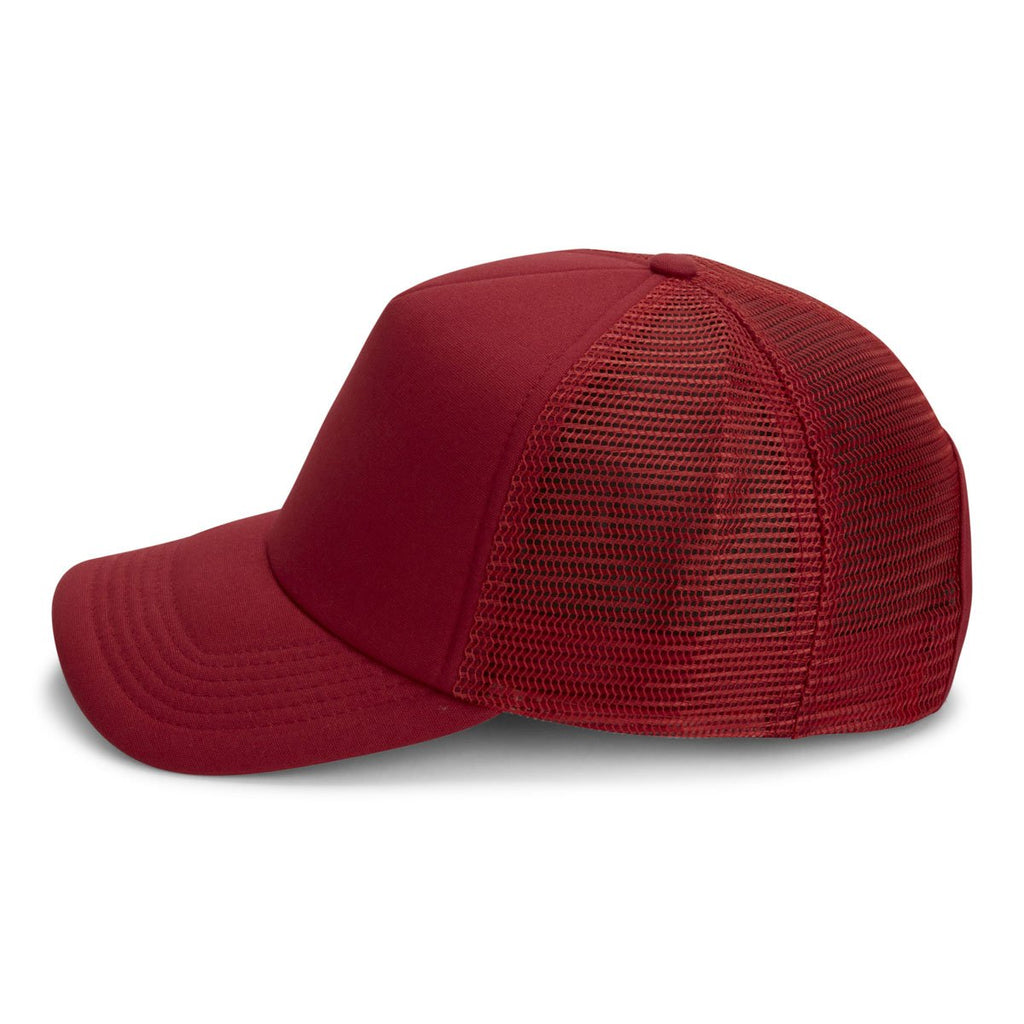 Paramount Apparel Red 5 Panel Foam Backed Canvas
