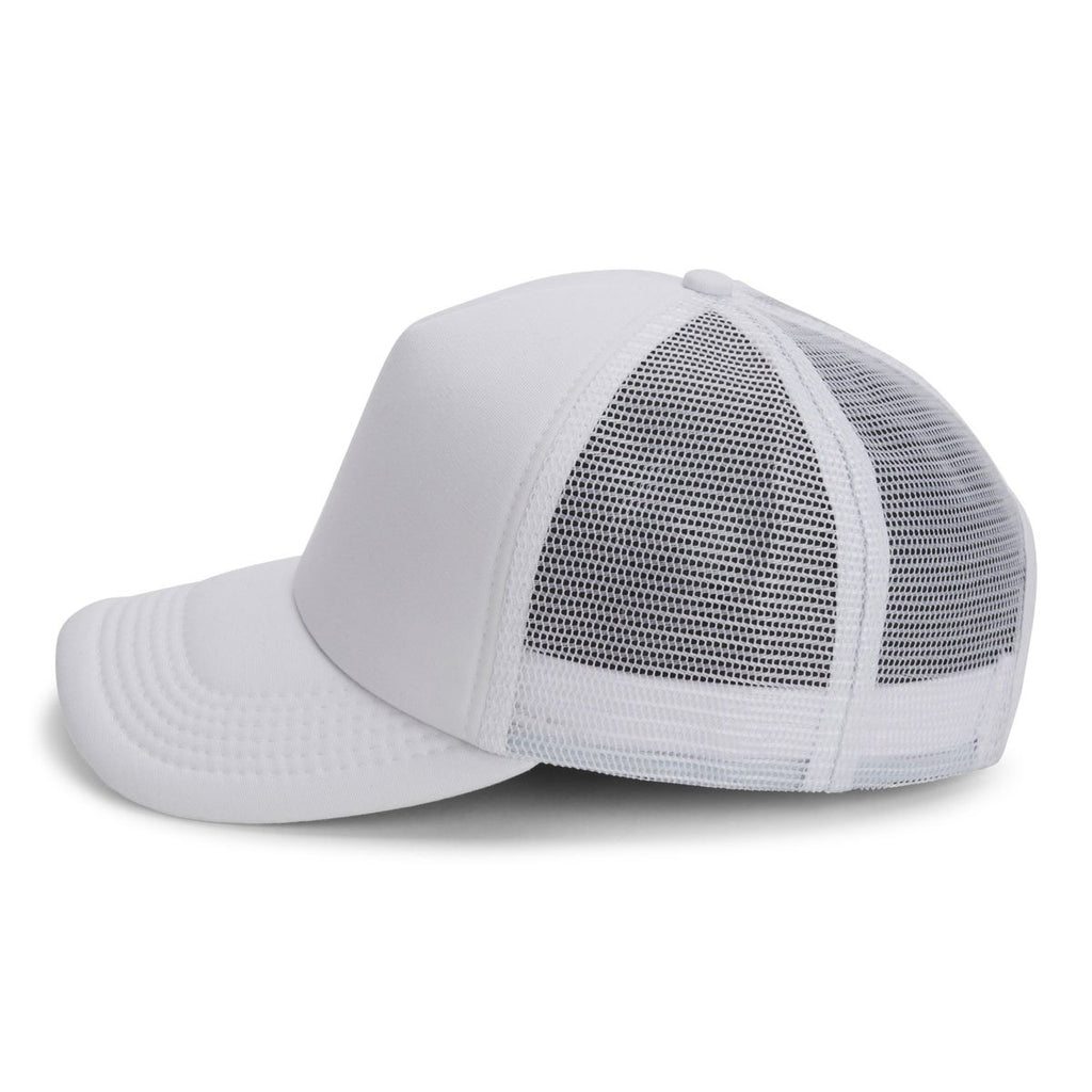 Paramount Apparel White 5 Panel Foam Backed Canvas