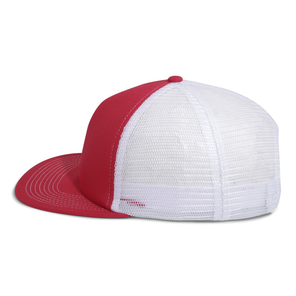 Paramount Apparel Red/White Old School Trucker Cap