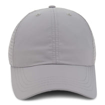 Paramount Apparel Grey Soft Structure Low Profile Perforated Performance Cap