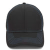 Paramount Apparel Black/Neon Blue Performance Mesh Back Cap