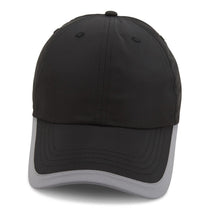 Paramount Apparel Black/Silver Performance Contrasting Visor