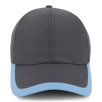 Paramount Apparel Charcoal/Azure Blue Performance Contrasting Visor