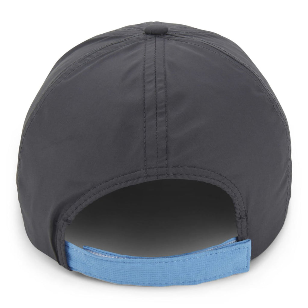 Paramount Apparel Charcoal/Azure Blue Performance Contrasting Visor