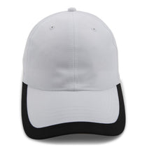 Paramount Apparel White/Black Performance Contrasting Visor