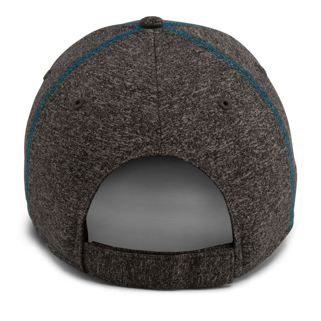 Paramount Apparel Heather Grey/Neon Blue Heathered Performance Cap