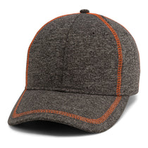 Paramount Apparel Heather Grey/Neon Orange Heathered Performance Cap