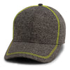 Paramount Apparel Heather Grey/Neon Yellow Heathered Performance Cap