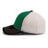 Paramount Apparel Kelly/Black/White Piped Fine Mesh Cap