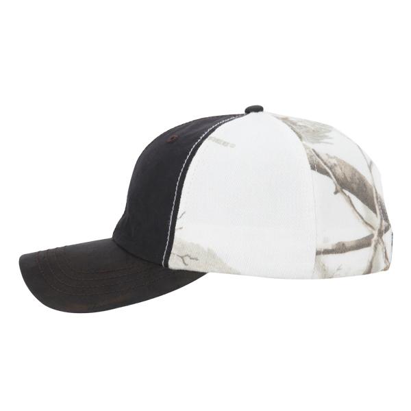 Paramount Apparel Realtree Ap Snow HD/Black Wax Cloth Camo Cap