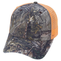Paramount Apparel Realtree Xtra Brown/Blaze Camo Mesh Back Cap