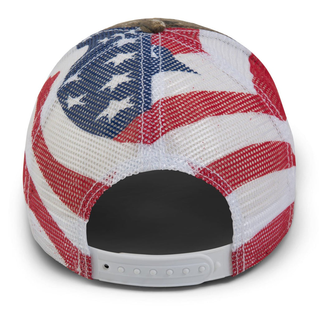 Paramount Apparel Realtree Edge/White Patriotic Camo Cap