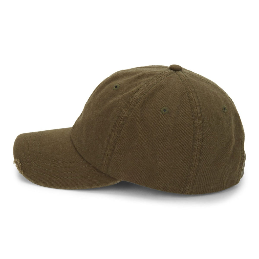 Paramount Apparel Earth Olive Distressed Cap