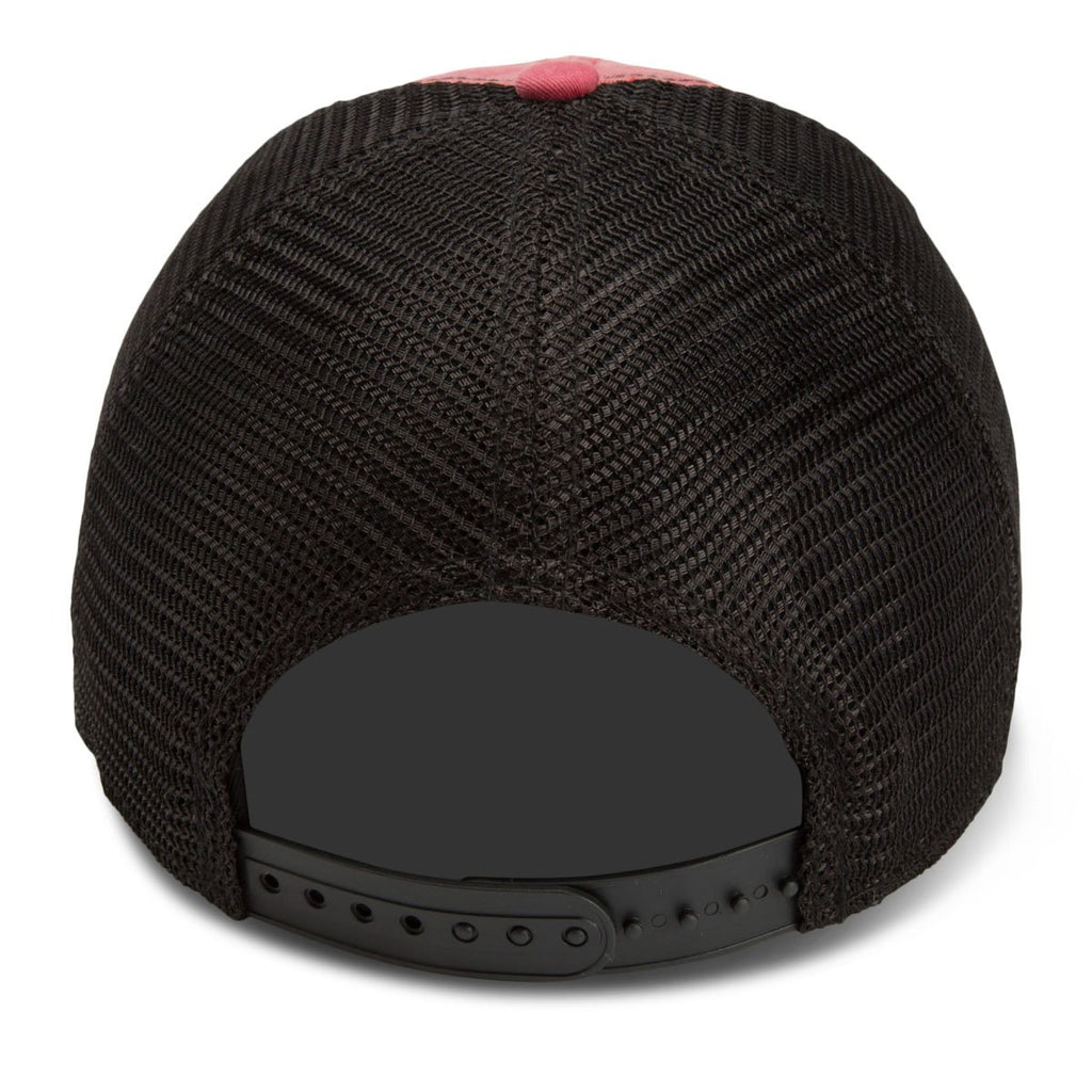 Paramount Apparel Red/Black Pigment Washed Soft Mesh Cap