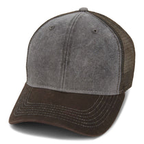 Paramount Apparel Grey/Cigar Dirty Washed Mesh Cap