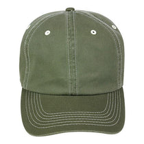 Paramount Apparel Elmwood Contrast Stitching Garment Washed Cap