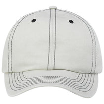 Paramount Apparel Stone Contrast Stitching Garment Washed Cap