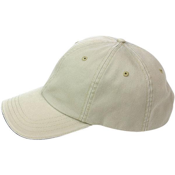 Paramount Apparel Navy/Stone Contrasting Sandwich Visor Garment Washed Cap