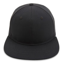 Paramount Apparel Black Canvas Flat Bill Cap