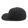 Paramount Apparel Black Canvas Flat Bill Cap