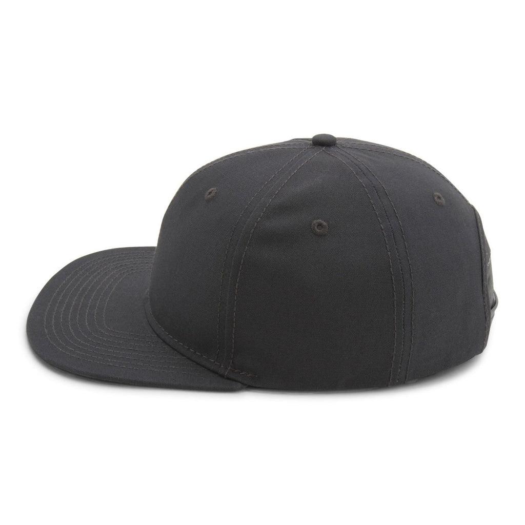 Paramount Apparel Charcoal Canvas Flat Bill Cap