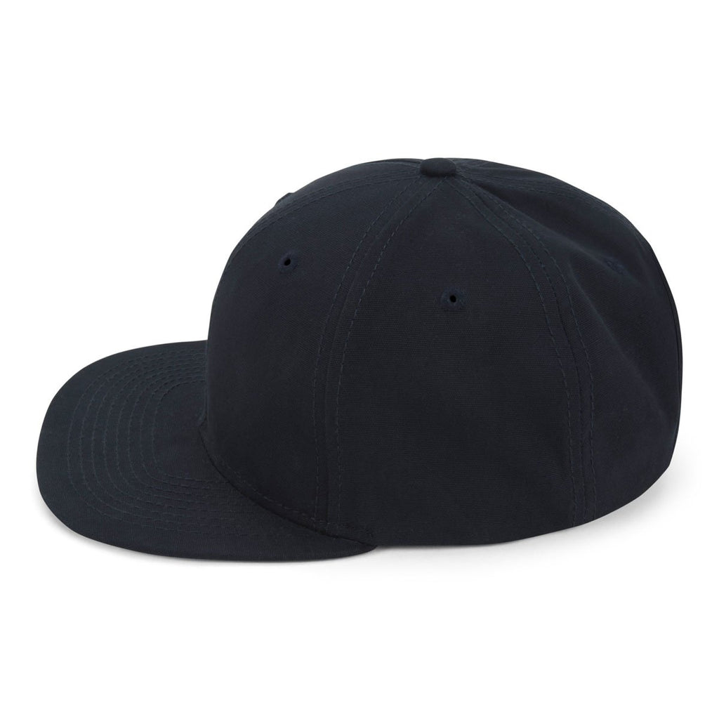 Paramount Apparel Navy Canvas Flat Bill Cap