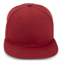 Paramount Apparel Red Canvas Flat Bill Cap