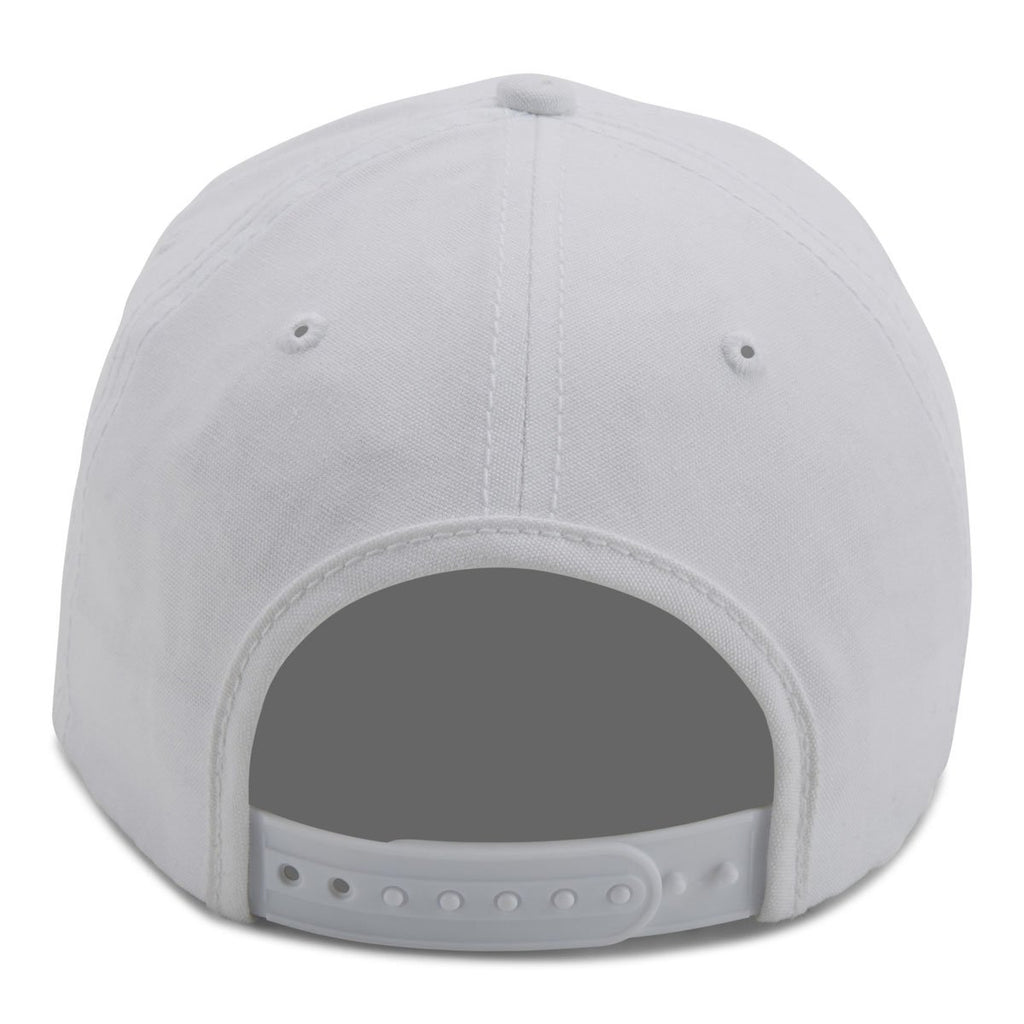 Paramount Apparel White Canvas Flat Bill Cap