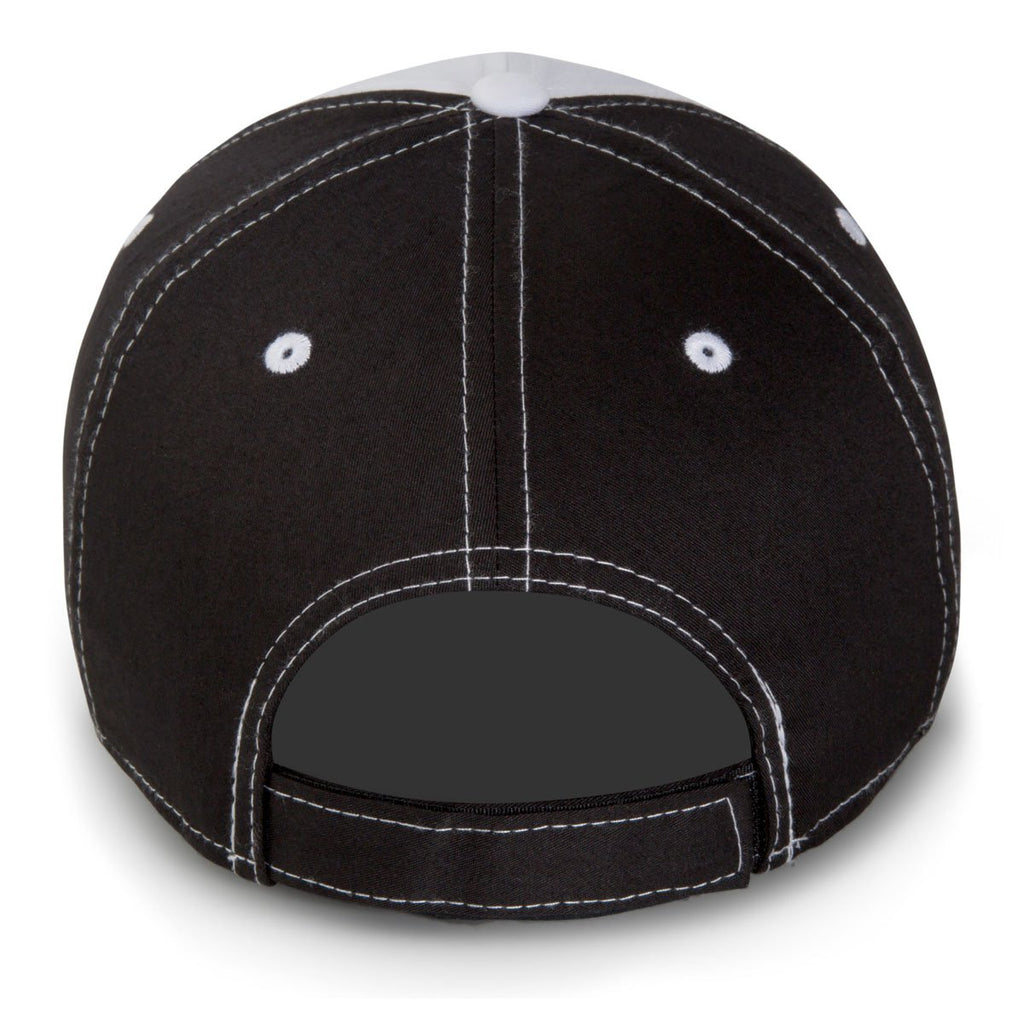 Paramount Apparel White/Black Premium Lightweight Two-Tone Cap