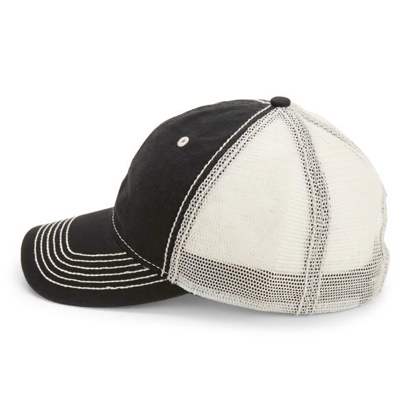 Paramount Apparel Black/Ivory Heavy Washed Cap